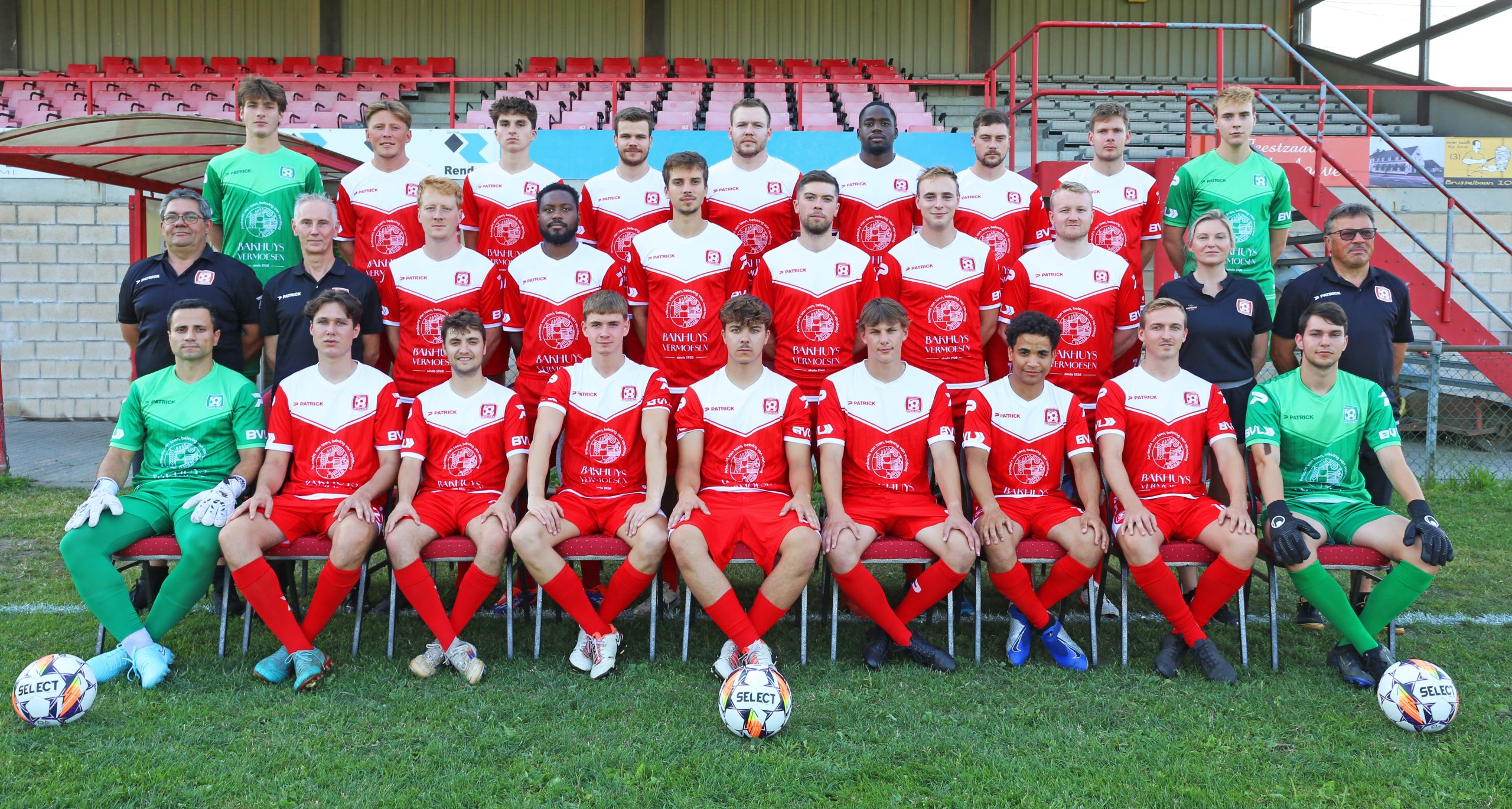 Ploegfoto B elftal Eendracht Hekelgem, seizoen 2025-2026