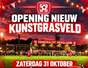 Officiële opening kunstgrasveld